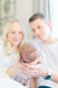 in-home newborn portrait session